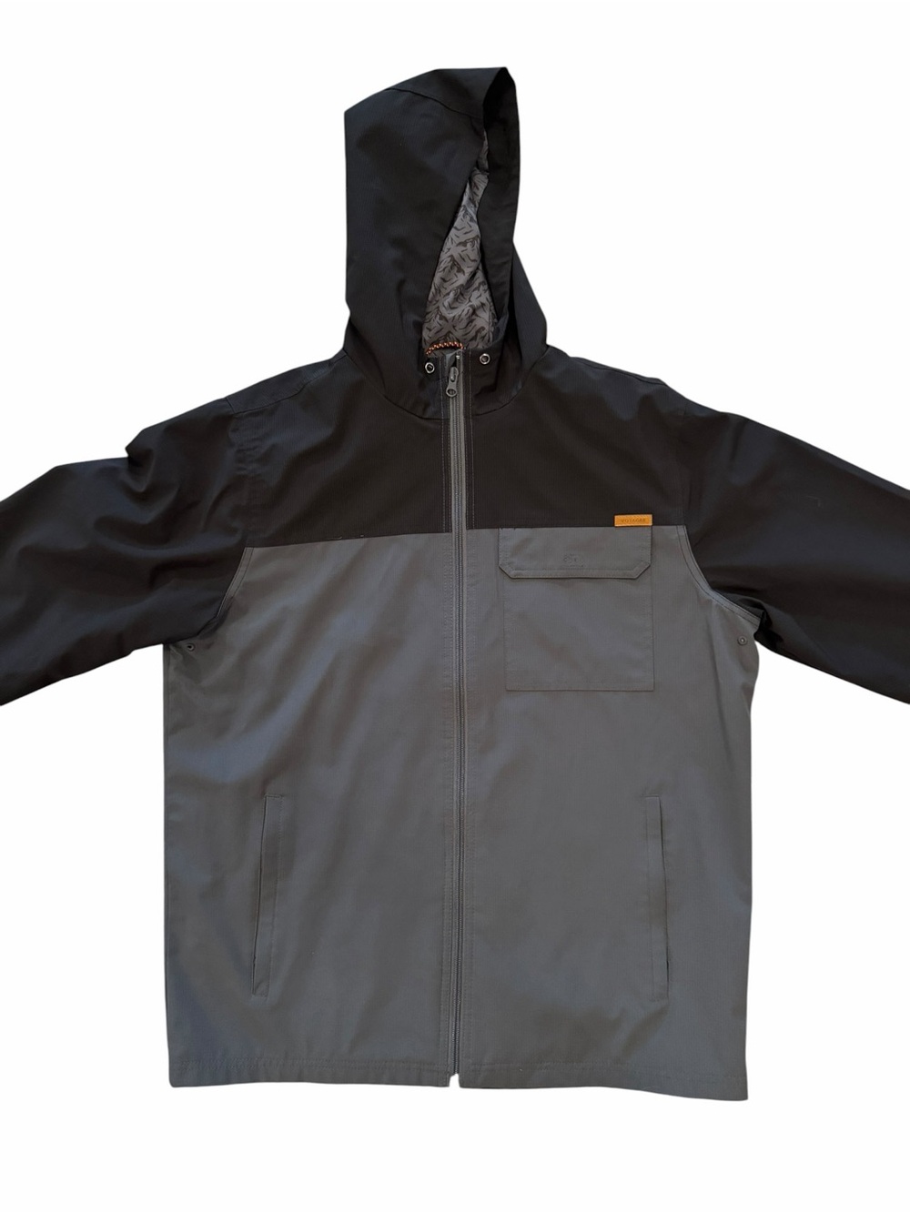 Voyager Men's Windwear Hooded Jacket Meteorite Black & Gray size M
